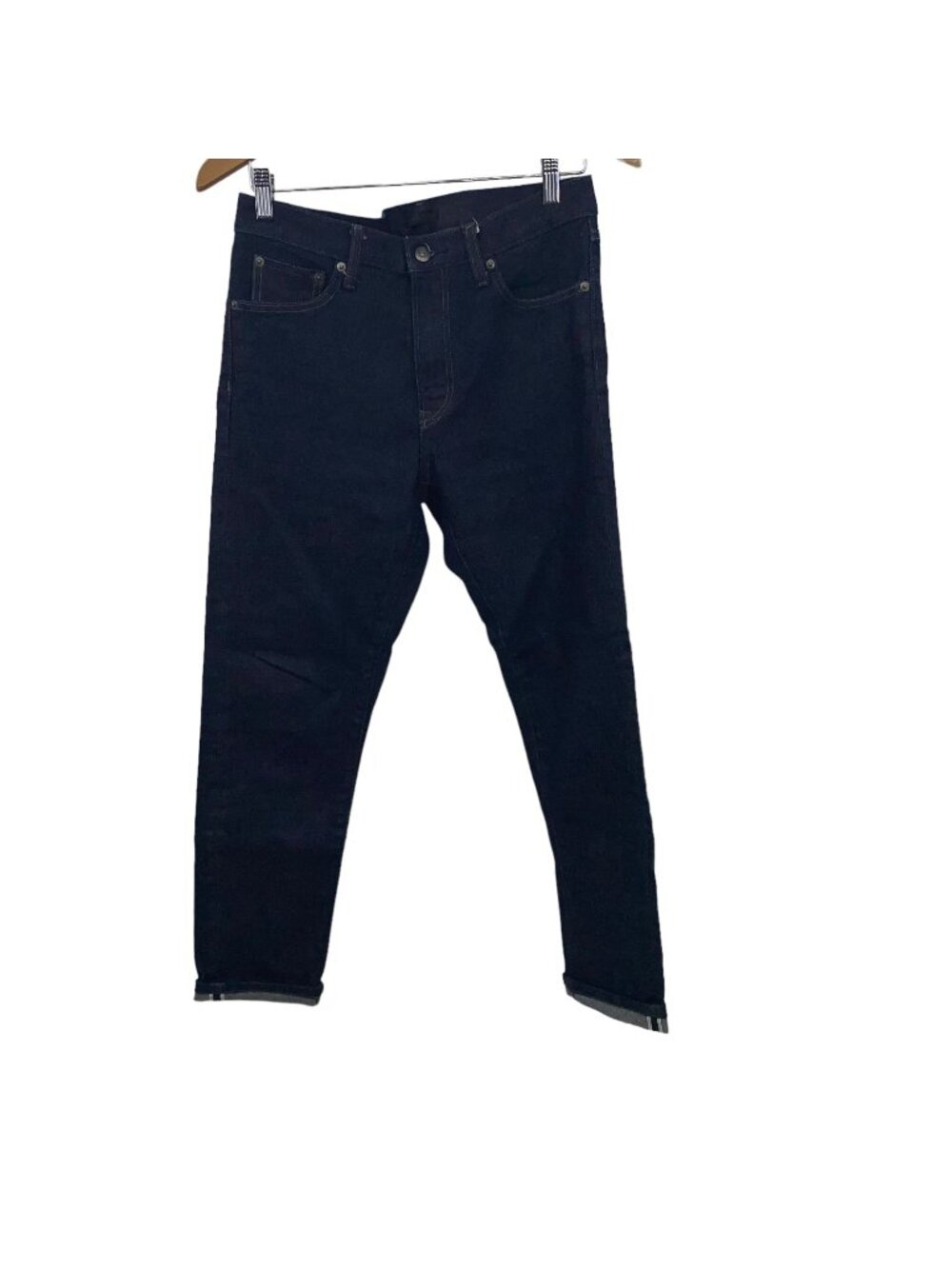 Uniqlo 30x32 Selvedge Stretch Men's Cuffed Hem Denim Jeans
